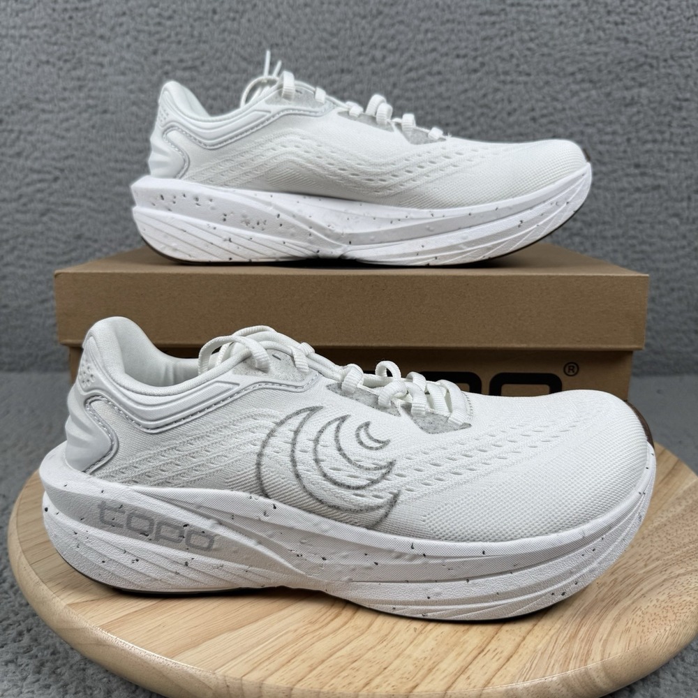 Topo Athletic Phantom 4 Womens Size 7 Salt Natural Road Running Shoes 5mm Drop